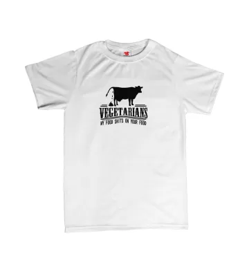Vegetarians - my food shits on your food - pánské tričko s potiskem
