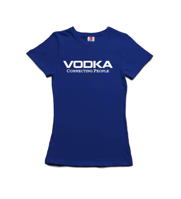 Vodka connecting people - dámské tričko s potiskem