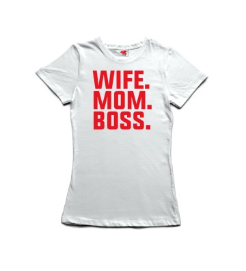 Wife, Mom, Boss - dámské tričko