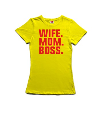 Wife, Mom, Boss - dámské tričko