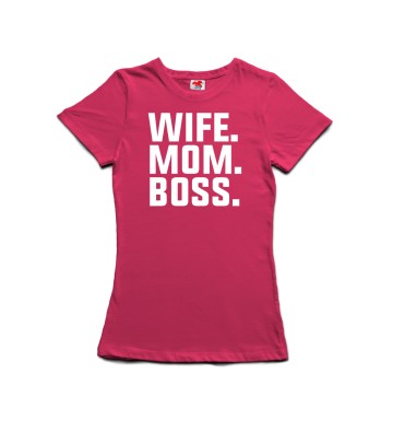 Wife, Mom, Boss - dámské tričko