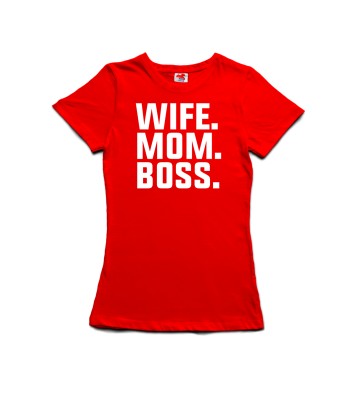 Wife, Mom, Boss - dámské tričko