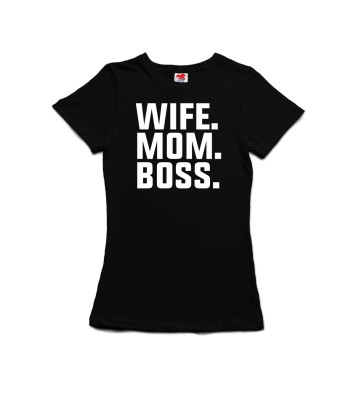Wife, Mom, Boss - dámské tričko
