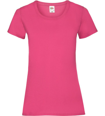 Dámské tričko bez potisku - Fruit of the Loom - Valueweight 165g/m2