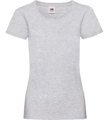 Dámské tričko bez potisku - Fruit of the Loom - Valueweight 165g/m2