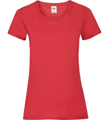 Dámské tričko bez potisku - Fruit of the Loom - Valueweight 165g/m2