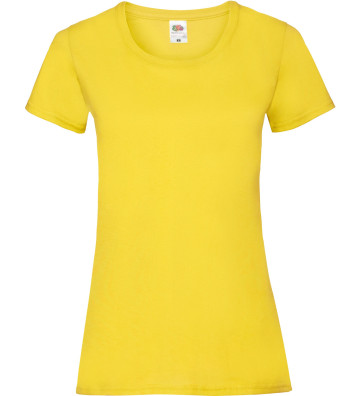 Dámské tričko bez potisku - Fruit of the Loom - Valueweight 165g/m2