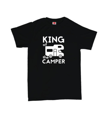 King of the camper - obytné auto - pánské tričko s potiskem