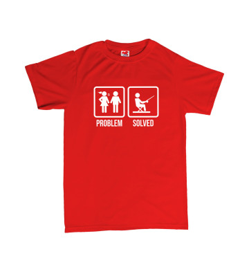 PROBLEM SOLVED - rybaření - pánské tričko s potiskem