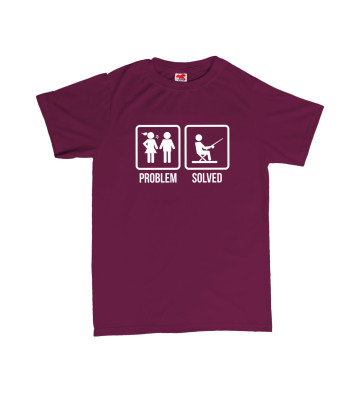 PROBLEM SOLVED - rybaření - pánské tričko s potiskem
