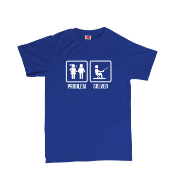 PROBLEM SOLVED - rybaření - pánské tričko s potiskem