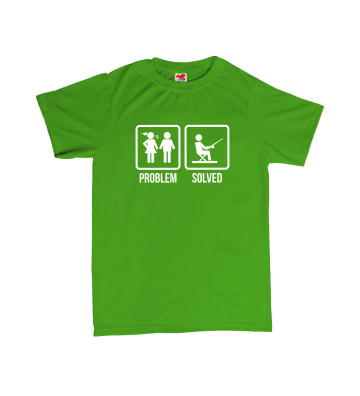 PROBLEM SOLVED - rybaření - pánské tričko s potiskem