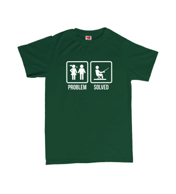 PROBLEM SOLVED - rybaření - pánské tričko s potiskem