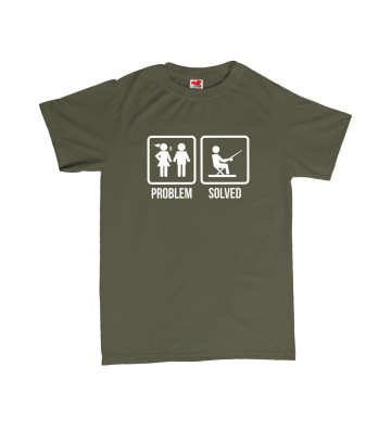 PROBLEM SOLVED - rybaření - pánské tričko s potiskem