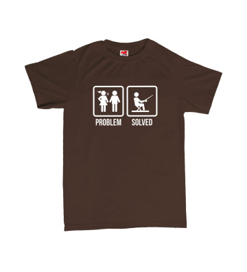 PROBLEM SOLVED - rybaření - pánské tričko s potiskem