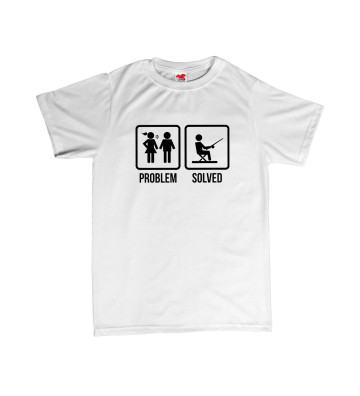 PROBLEM SOLVED - rybaření - pánské tričko s potiskem