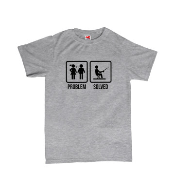 PROBLEM SOLVED - rybaření - pánské tričko s potiskem