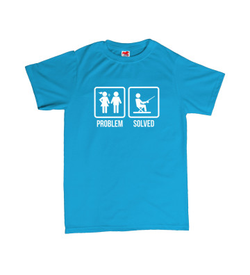 PROBLEM SOLVED - rybaření - pánské tričko s potiskem