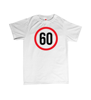 Narozeninové tričko - Maximální povolená rychlost - značka - 60