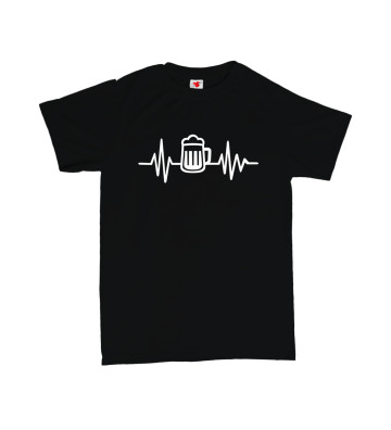 Pivo - EKG křivka - pánské tričko s potiskem