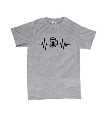 Pivo - EKG křivka - pánské tričko s potiskem
