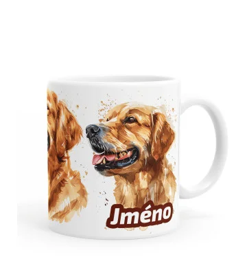 Zlatý retrívr - hrníček se jménem psa