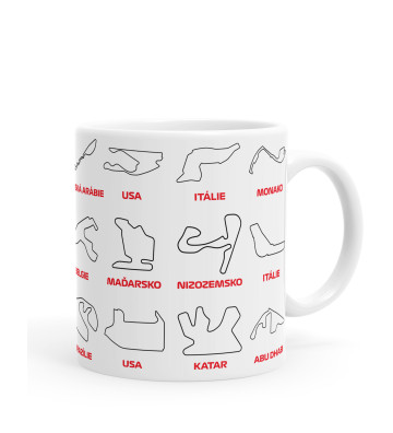 F1 - závodní okruhy - hrníček