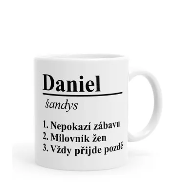 Jméno - význam - vlastní text - hrníček