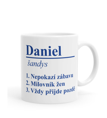 Jméno - význam - vlastní text - hrníček