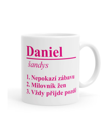 Jméno - význam - vlastní text - hrníček