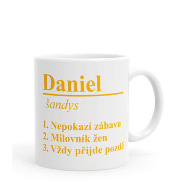 Jméno - význam - vlastní text - hrníček