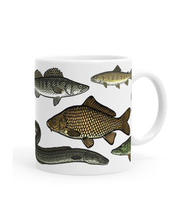 Hrníček Ryby našich vod – Keramický hrnek 330 ml | KUFI.cz