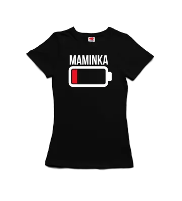 Baterie - maminka - dámské tričko s potiskem