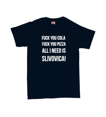 All I need is slivovica - pánské tričko s potiskem
