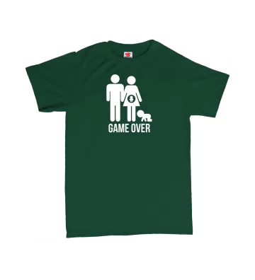 Game over rodina - pánské tričko s potiskem