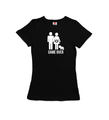 Game over rodina - dámské tričko s potiskem