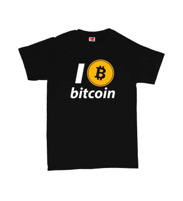 I love bitcoin - pánské tričko s potiskem