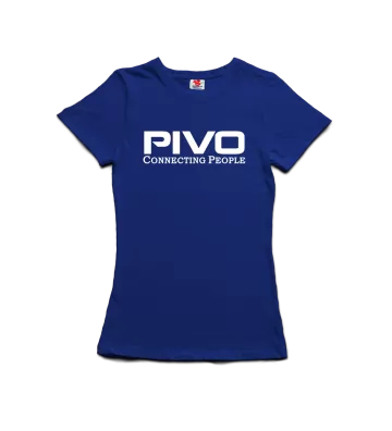 Pivo connecting people - dámské tričko s potiskem